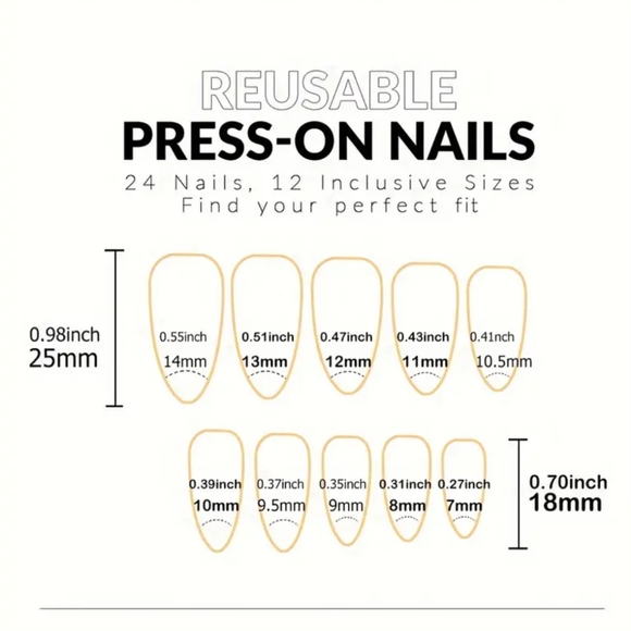 39) NWT Press-On Nails - Picture 4 of 4